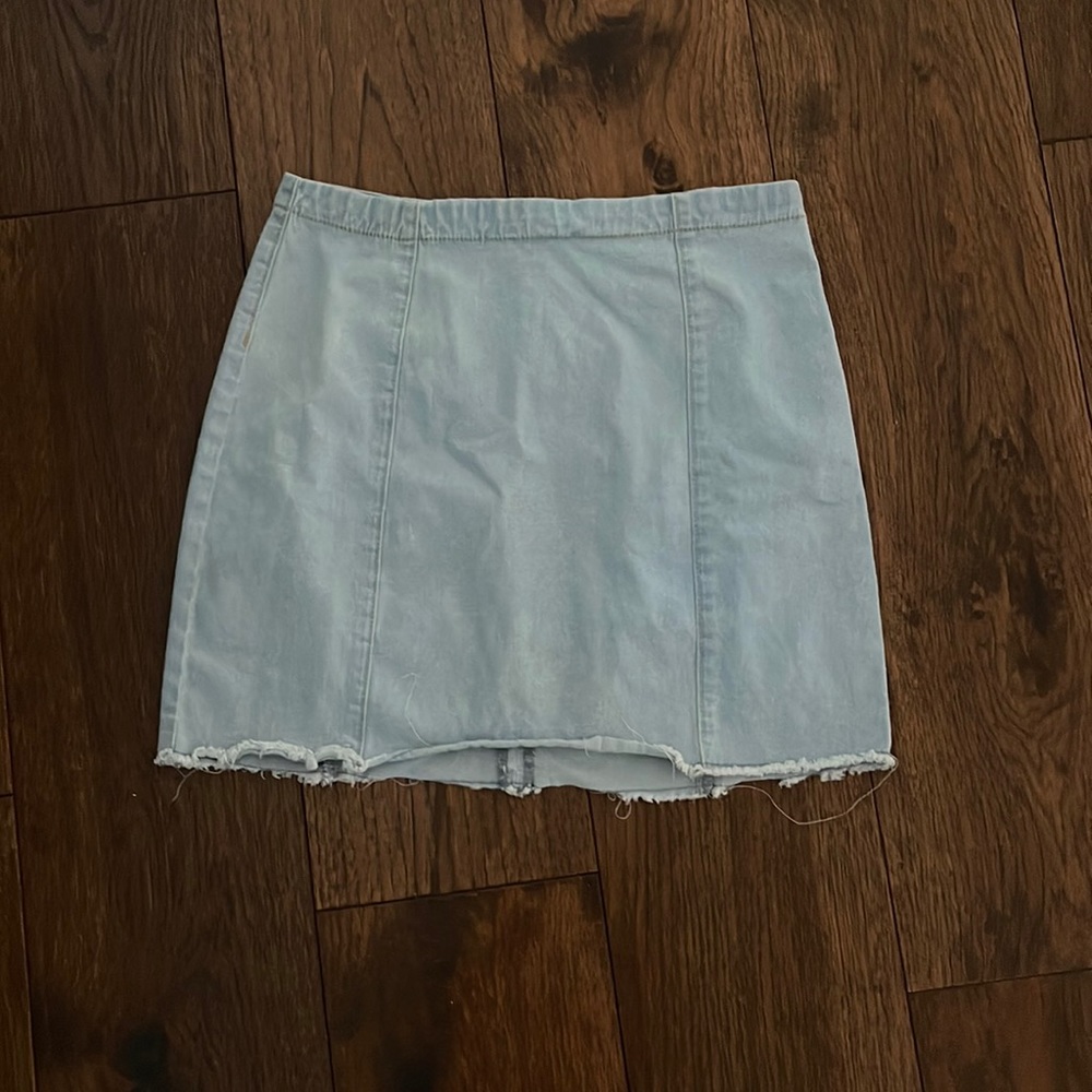 Forever 21 mini denim skirt size large